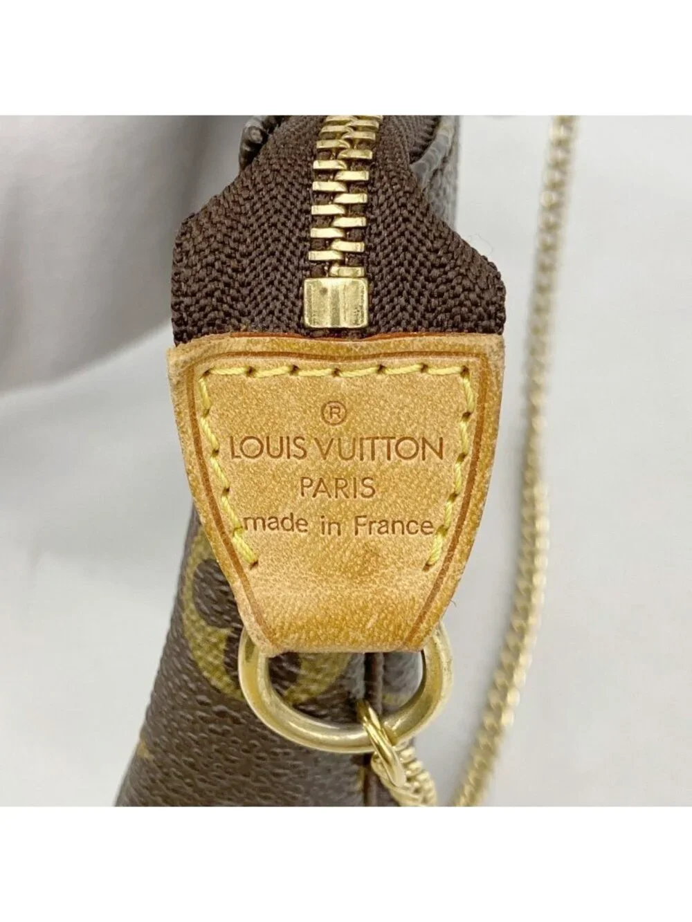 Louis Vuitton Pouch Monogram Mini Pochette Brown